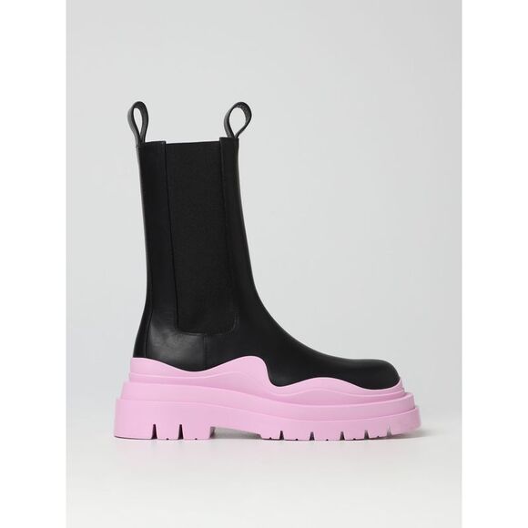 Bottega Veneta Flat Ankle Boots Woman Black